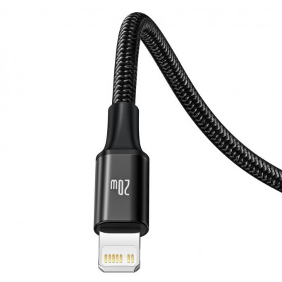 Baseus Rapid Series USB-C 3 az 1-ben kábel, Mikro USB / Lightning / USB-C, 20 W, 1,5 m, fekete