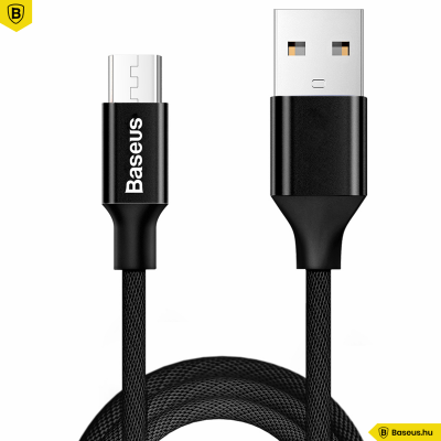 Baseus Yiven microUSB adat/töltőkábel 1,5m - Fekete