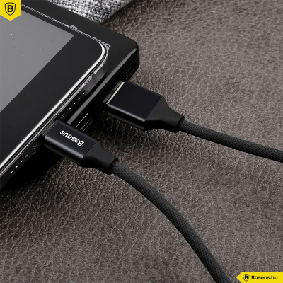 Baseus Yiven microUSB adat/töltőkábel 1,5m - Fekete