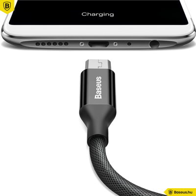 Baseus Yiven microUSB adat/töltőkábel 1,5m - Fekete