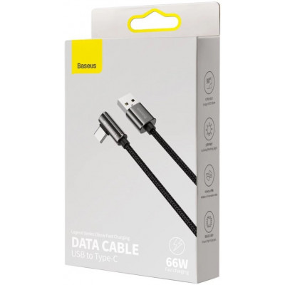 Baseus Legend Series USB - USB-C ferde kábel, 66 W, 1 m, fekete