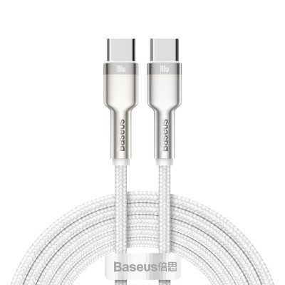 Baseus Cafule USB-C-USB-C kábel, 100 W, 2 m, fehér