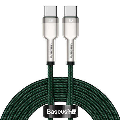 Baseus Cafule USB-C – USB-C kábel, 100 W, 2 m, zöld
