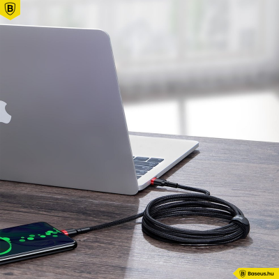 Baseus Cafule USB-C/C adat/töltő kábel PD2.0 100W (20V 5A) 2m - Fekete/Piros