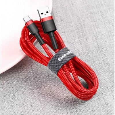  Baseus Cafule USB-USB-C kábel 3A ,1m, piros