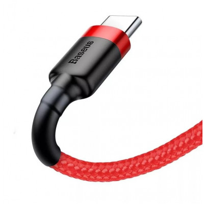 Baseus Cafule USB-USB-C kábel 2A,3m, piros