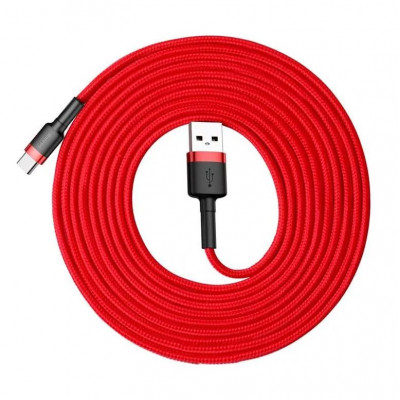 Baseus Cafule USB-USB-C kábel 2A,3m, piros