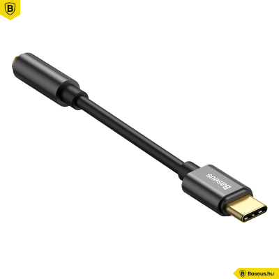 Baseus L54 USB-C  - 3,5 mm-es audio adapter - Fekete