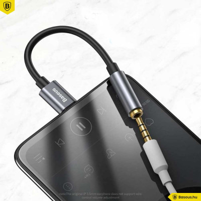 Baseus L54 USB-C  - 3,5 mm-es audio adapter - Sötét szürke
