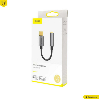 Baseus L54 USB-C  - 3,5 mm-es audio adapter - Sötét szürke