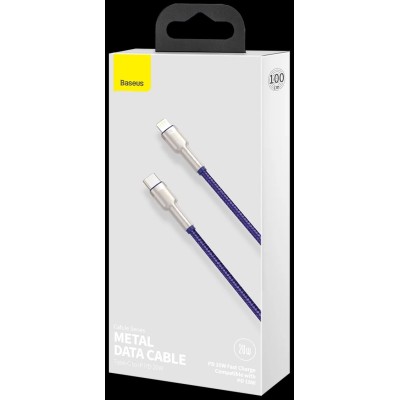 Baseus Cafule USB-C - Lightning kábel, PD, 20 W, 1m (lila)