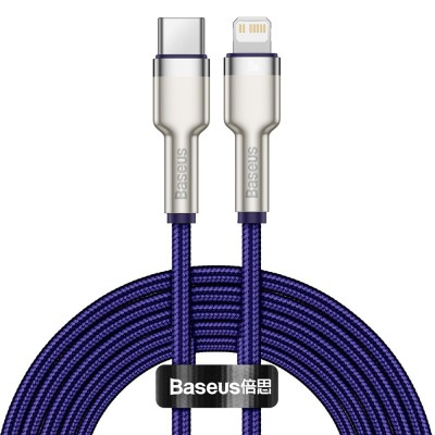 Baseus Cafule USB-C - Lightning kábel, PD, 20 W, 2m (lila)