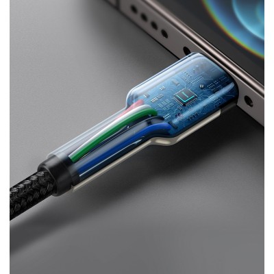 Baseus Cafule USB-C - Lightning kábel, PD, 20 W, 2m (lila)