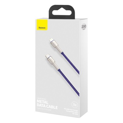 Baseus Cafule USB-C - Lightning kábel, PD, 20 W, 2m (lila)