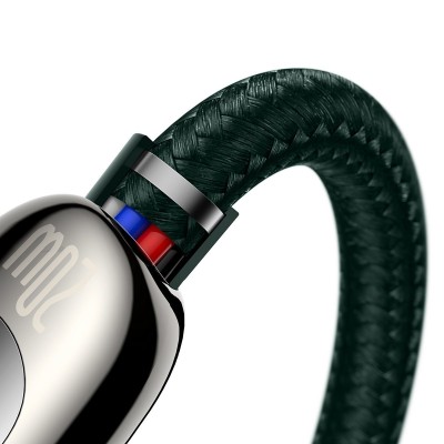 Baseus USB-C-Lightning kijelzőkábel, PD, 20 W, 2 m, zöld