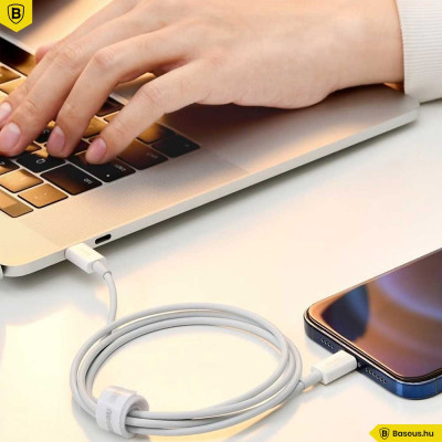 Baseus Superior USB-C/Lightning adat/töltőkábel 2m 20W - Fehér