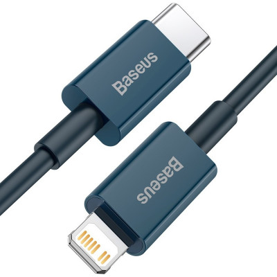 Baseus USB-C kábel a Lightning Superior sorozat, 20 W, PD, 2 m, kék