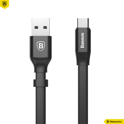 Baseus Nimble USB-C gyors adat/töltőkábel 23cm - Fekete