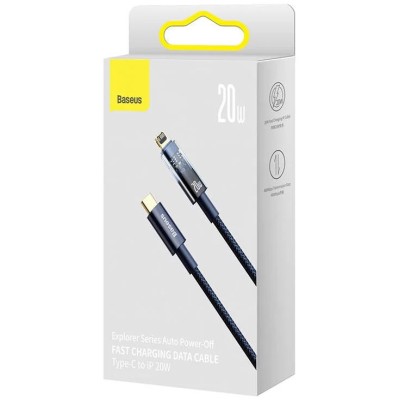Baseus Explorer USB-C-Lightning kábel, 20 W, 1 m (kék)