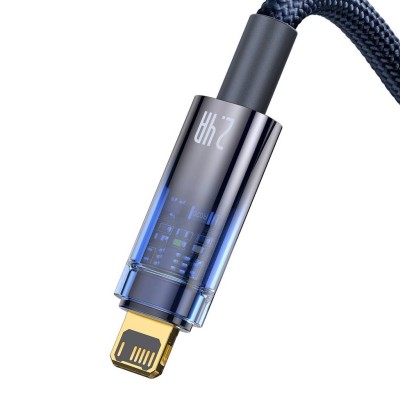Baseus Explorer USB-Lightning kábel, 2,4A, 1m (kék)