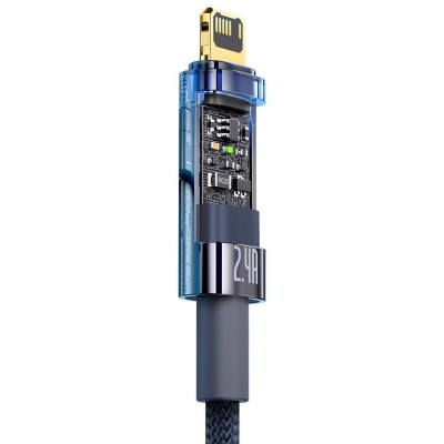 Baseus Explorer USB-Lightning kábel, 2,4A, 1m (kék)
