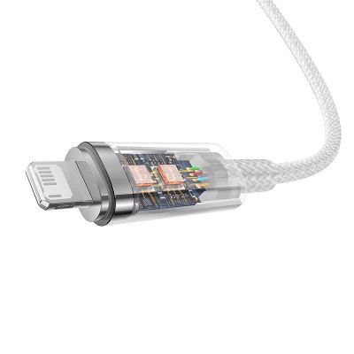 Baseus Explorer Sorozat USB / Lightning gyorstöltő kábel 1m, 2.4A (fehér)