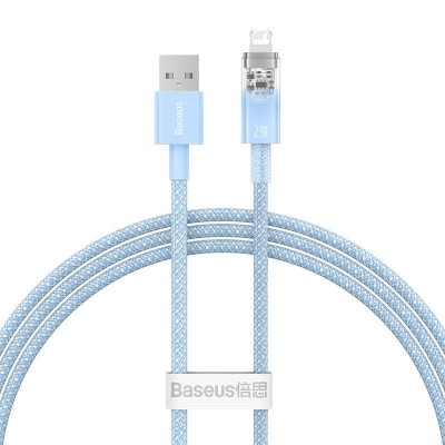Baseus Explorer Sorozat USB / Lightning gyorstöltő kábel 1m, 2.4A (kék)