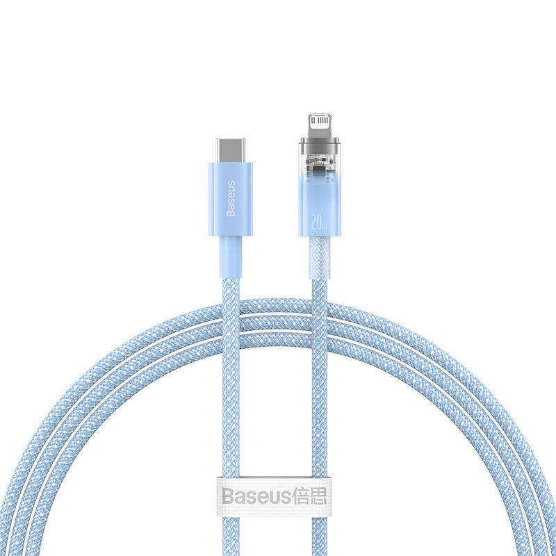 Baseus Explorer Sorozat USB-C / Lightning gyorstöltő kábel 1m, 20W (kék)