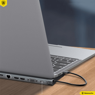 Baseus Enjoyment 11 az 1-ben USB3.0 C típusú notebook HUB adapter 