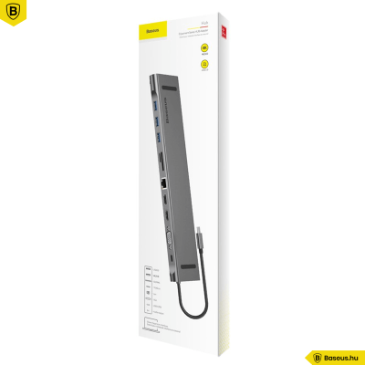 Baseus Enjoyment 11 az 1-ben USB3.0 C típusú notebook HUB adapter 