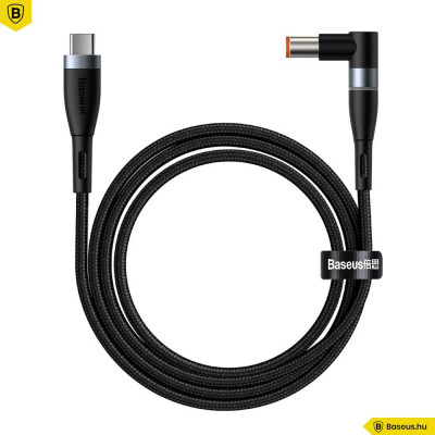 Baseus Lenovo laptop töltőkábel Type-C/DC kerek port (7,9 x 5,5 mm) 100W PD 2m - Fekete