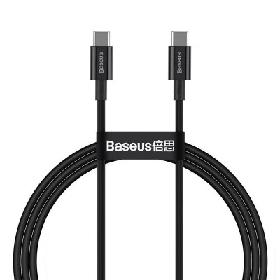 Baseus Superior  USB-C-USB-C kábel, 100 W, 1 m, fekete