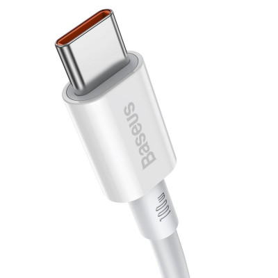Baseus Superior sorozatú USB-C-USB-C kábel, 100 W, 1 m, fehér