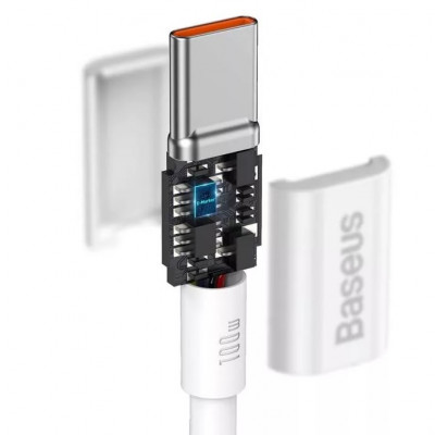 Baseus Superior sorozatú USB-C-USB-C kábel, 100 W, 2 m, fehér
