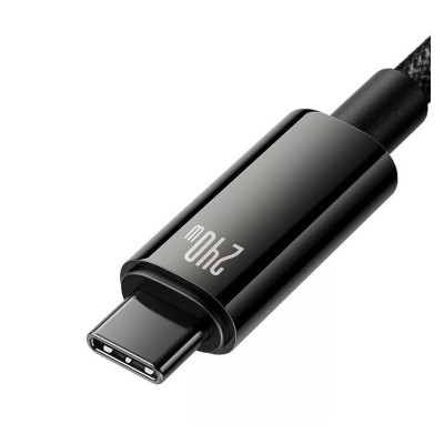 Baseus Tungsten Gold USB-C - USB-C kábel, 240W 2 m (fekete)