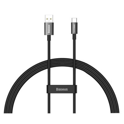 Baseus Superior Series SUPERVOOC gyorstöltő adatkábel USB - USB-C 65W, 1 m, fekete