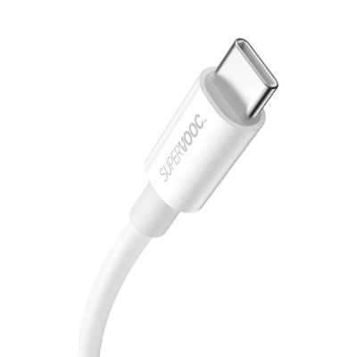Baseus Superior Series SUPERVOOC gyorstöltő adatkábel USB - USB-C 65W, 1 m, fehér