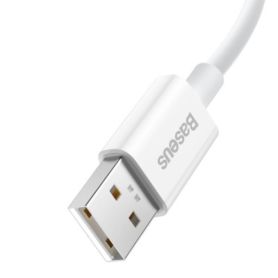Baseus Superior Series SUPERVOOC gyorstöltő adatkábel USB - USB-C 65W, 2 m, fehér