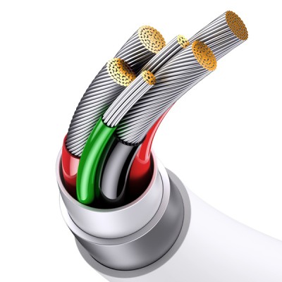 Baseus Superior Series SUPERVOOC gyorstöltő adatkábel USB - USB-C 65W, 2 m, fehér