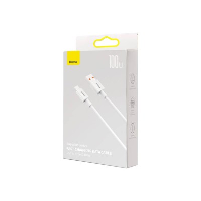 Baseus Superior Series USB-USB-C,kábel, 100W, 1 m (fehér)