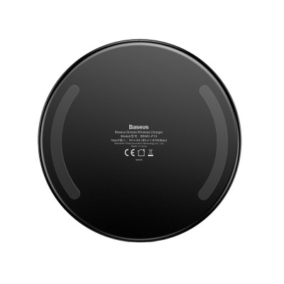 Baseus Simple 10W Lightning vezeték nélküli töltő, átlátszó