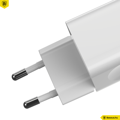 Baseus hálózati gyorstöltő USB QC 3.0 24W - Fehér