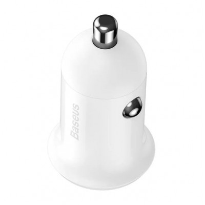 Baseus Grain Pro 2x USB 4.8A autós töltő, fehér