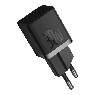 Baseus GaN5 Mini hálózati töltő 30W, USB-C (fekete)