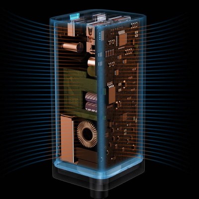Baseus GaN3 Pro univerzális gyorstöltő 2 x USB-C / 2x USB, 100W, PD3.0, QC4.0, AFC, fekete