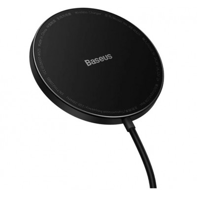 Baseus Simple Mini2 Mágneses (MagSafe), vezeték nélküli töltő, 15W, fekete