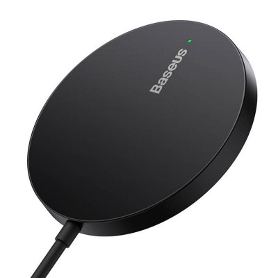 Baseus Simple Mini3 Mágneses (MagSafe) ,vezeték nélküli töltő,15W (fekete)