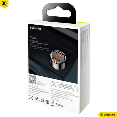 Baseus Magic Series 2USB autós töltő 6A/45W QC 3.0 gyors töltés