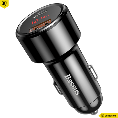 Baseus Magic Series PPS - USB/USB-C autós töltő QC 4.0+ / QC3.0 6A/45W