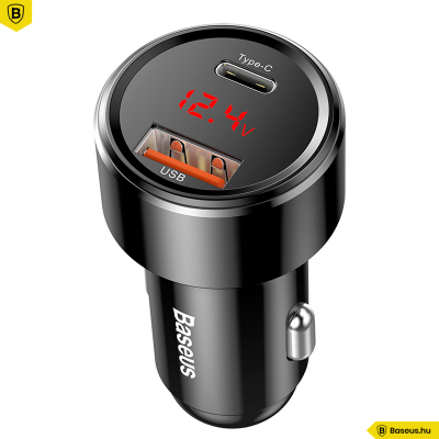 Baseus Magic Series PPS - USB/USB-C autós töltő QC 4.0+ / QC3.0 6A/45W